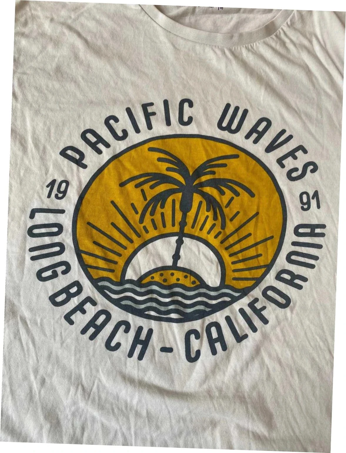 T-shirt blanc Gemo imprimé taille 16 ans – photo 3